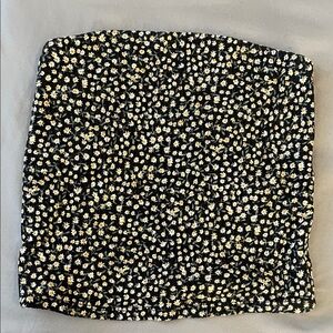 American Eagle Floral Black and White Women's Tube Top